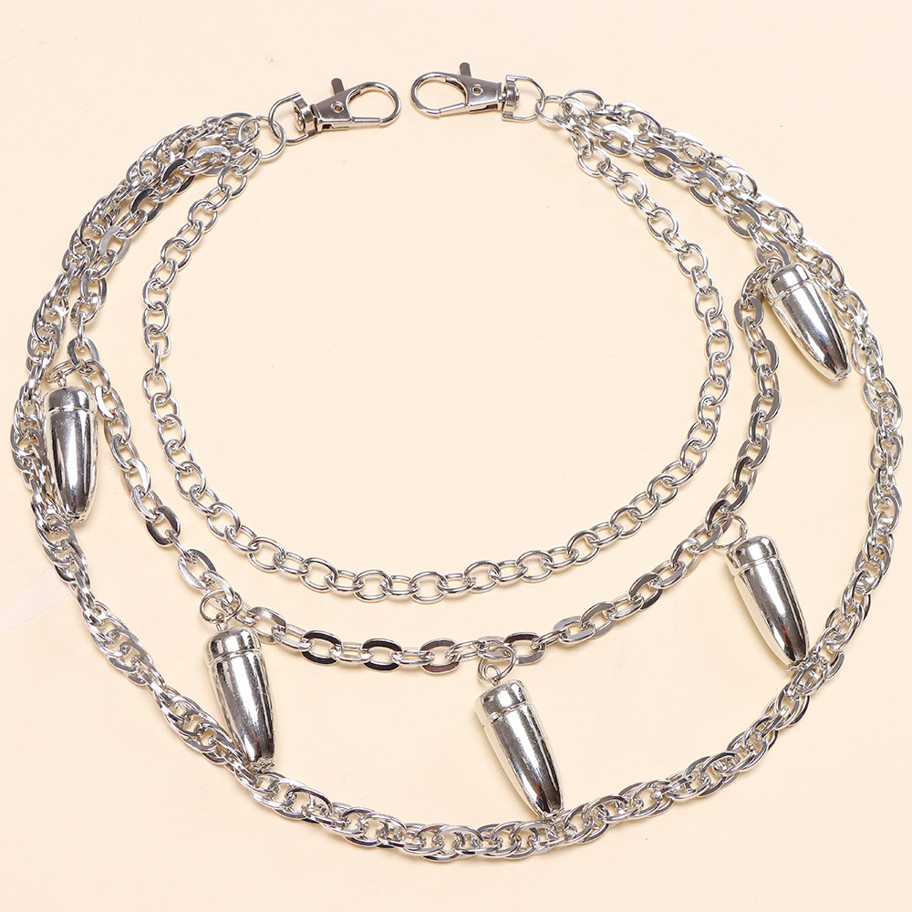 Layered Punk Spike Chains On T - огляд і ціна Women'S Emo Accessories