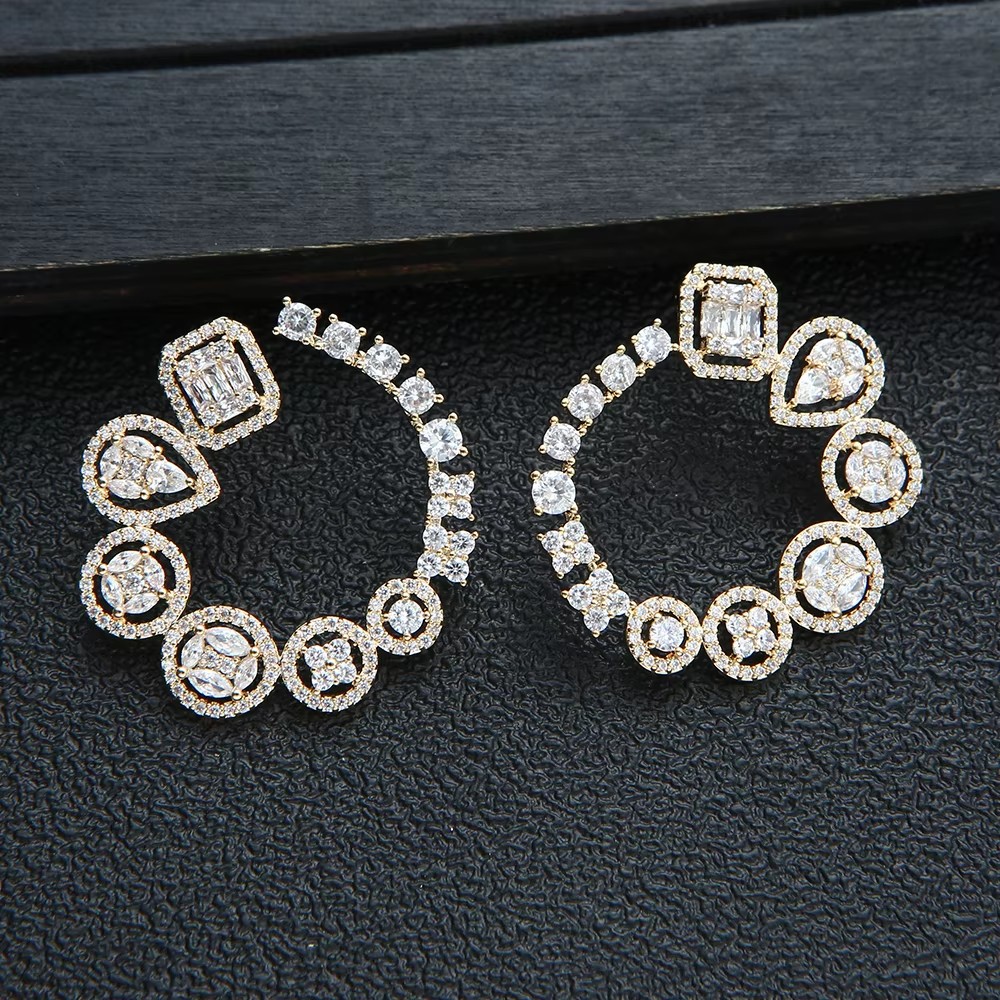 Luxury Round Stud Earrings For - огляд і ціна Women Accessories Dubai