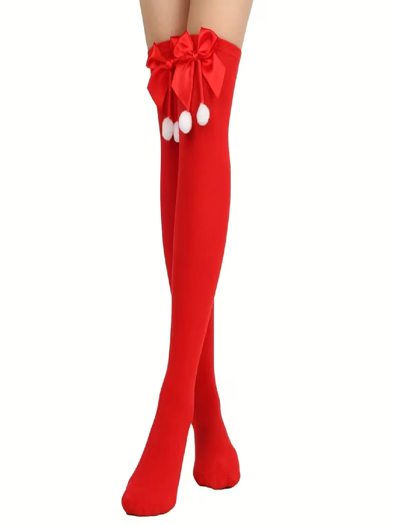 1 x Pair of Red Thigh-High Sto - огляд і ціна Women'S Red Accessories