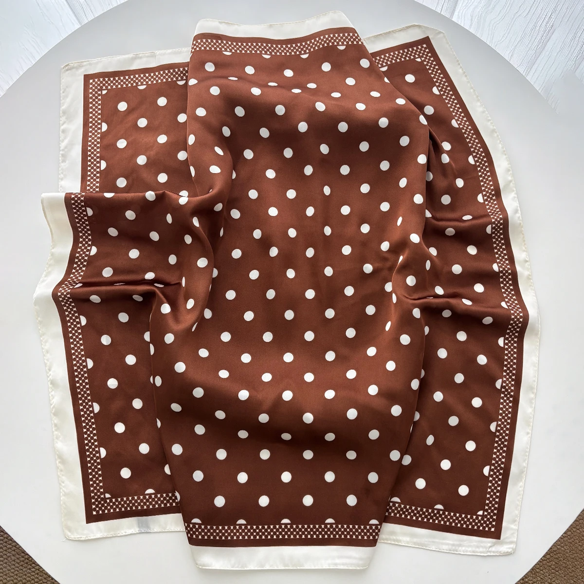 Women Elegant Soft Satin Squar - огляд і ціна Silk Scarf Square