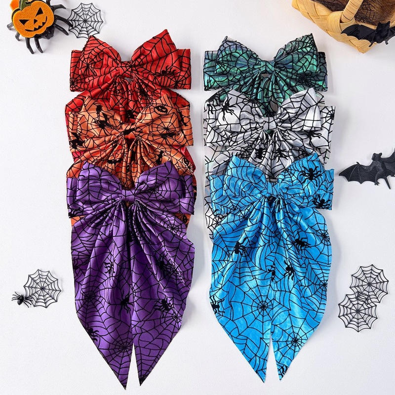 Halloween Spider Web Bow Hair  - огляд і ціна Women'S Emo Accessories